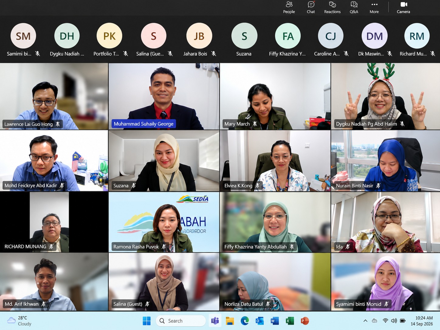 Galeri latihan Microsoft Office Sabah